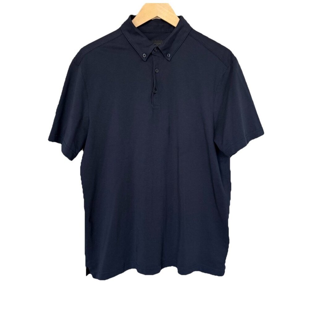 14th & Union Men’s Blue Polo Short Sleeve Shirt Size Large Preppy Casual Office